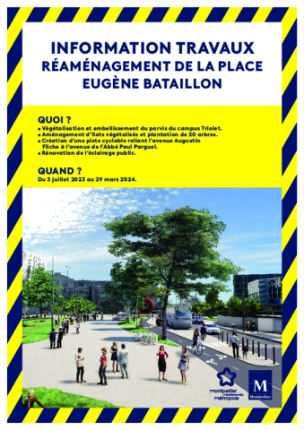Réaménagement de la place Eugène Bataillon